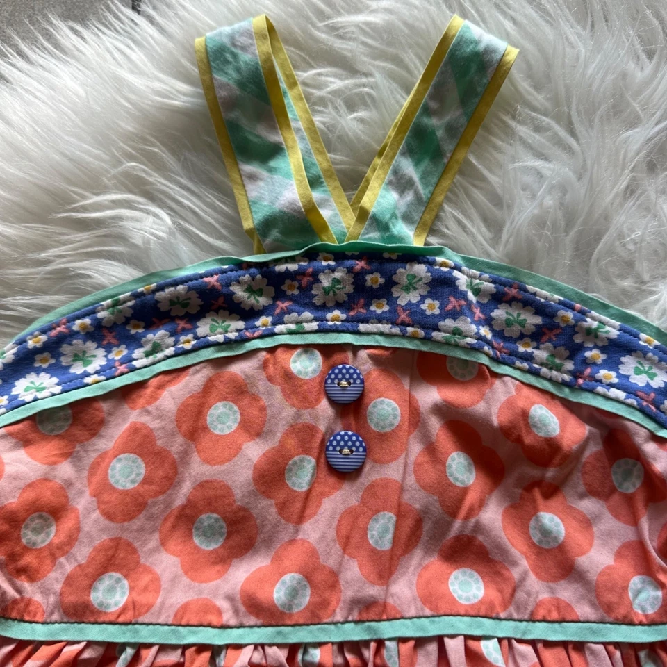 Top halter mandarina naranja Matilda Jane para niñas talla 8 primavera verano casa de campo Foto 2 de 4