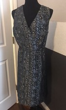 NEW W TAGS ---LANE BRYANT---- SZ 18--- SLEEVELESS--- BLACK SILVER ---DRESS