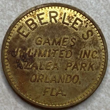 Eberle's Games Azalea Park Orlando FL Arcade Trade Game Token T6229
