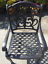 thumbnail 3  - Outdoor dining chairs set of 6 cast aluminum patio furniture rust free