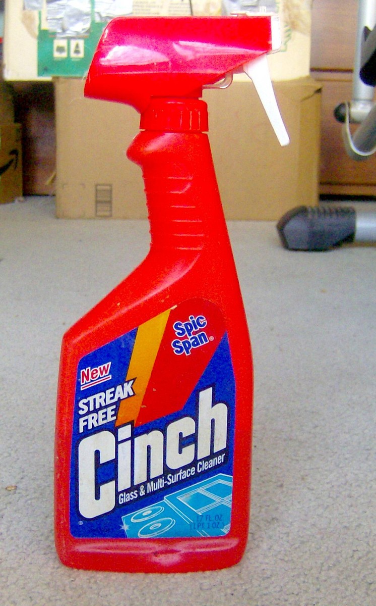 rare vintage 1990s Spic & Span CINCH cleaner bottle