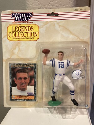 1989 STARTING LINEUP JOHNNY UNITAS LEGENDS COLLECTION KENNER ACTION FIGURE