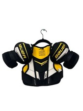 Bauer Supreme 150 Youth Medium Shoulder Pads Hockey Gear Black & Yellow #6324