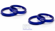 4pc Aluminum **Blue** Muteki Hub Centric Ring 73-66.5, OD =73.1mm to ID = 66.5mm
