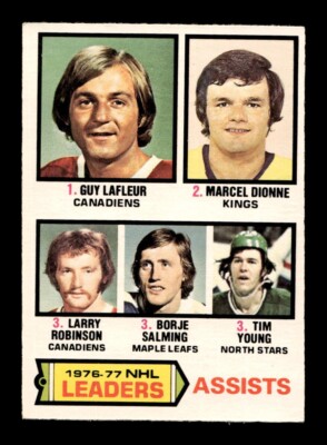 1977 78 O-Pee-Chee #2 NHL Assists LL LaFleur Dionne Robinson EX-MT+ *K5