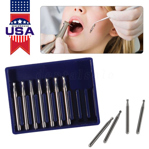 10Pcs FG Dental Carbide Burr Burs Drills FG 2/3/4/5/701/ 330/1558 for High Speed - Picture 35 of 142