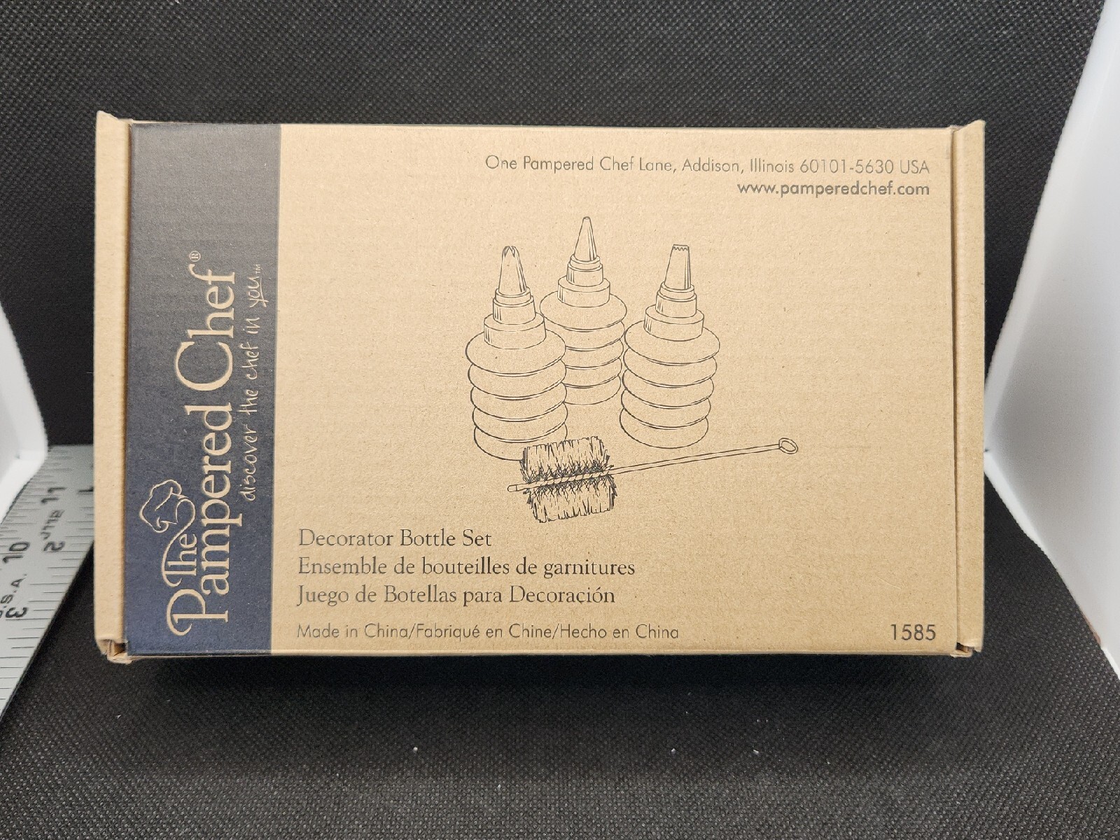 Pampered Chef Decorator Bottle Set 1585 New in the Box eBay