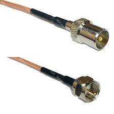 RG316 DVB TV Pal Male to F MALE RF Cable Rapid-SHIP LOT