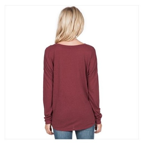 NEW VOLCOM HIT THE ROAD L/S TEE T SHIRT TOP Crimson SMALL MEDIUM code L89 - Picture 3 of 3