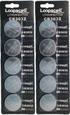 Loopacell CR3032 CR 3032 Lithium 3V 10 Batteries