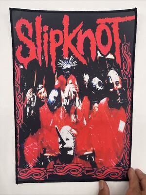 Slipknot Band Logo Large Back Patch: Digital Print, Sew On, 14 1/2  X 11 , New