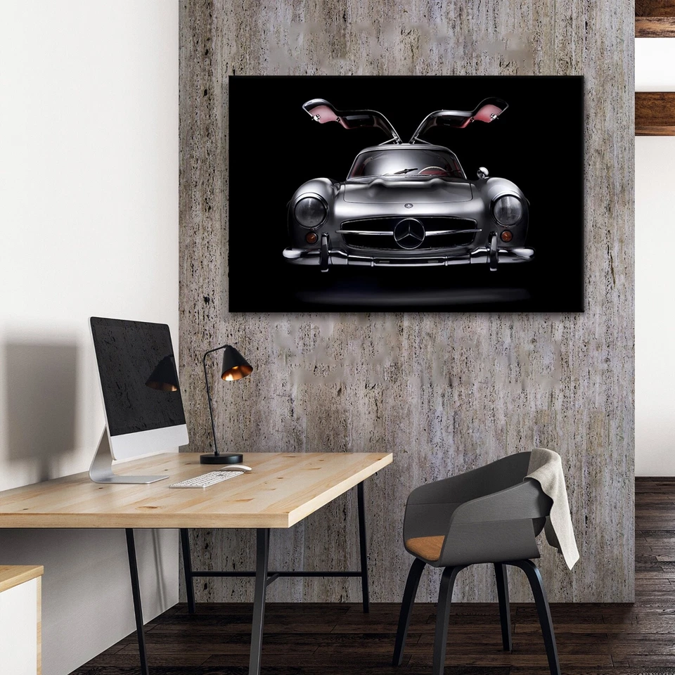 Mercedes Benz 300 SL Ala de Gaviota Vintage Coche Decoración Inauguración Regalo Coche Clásico Foto 3 de 4