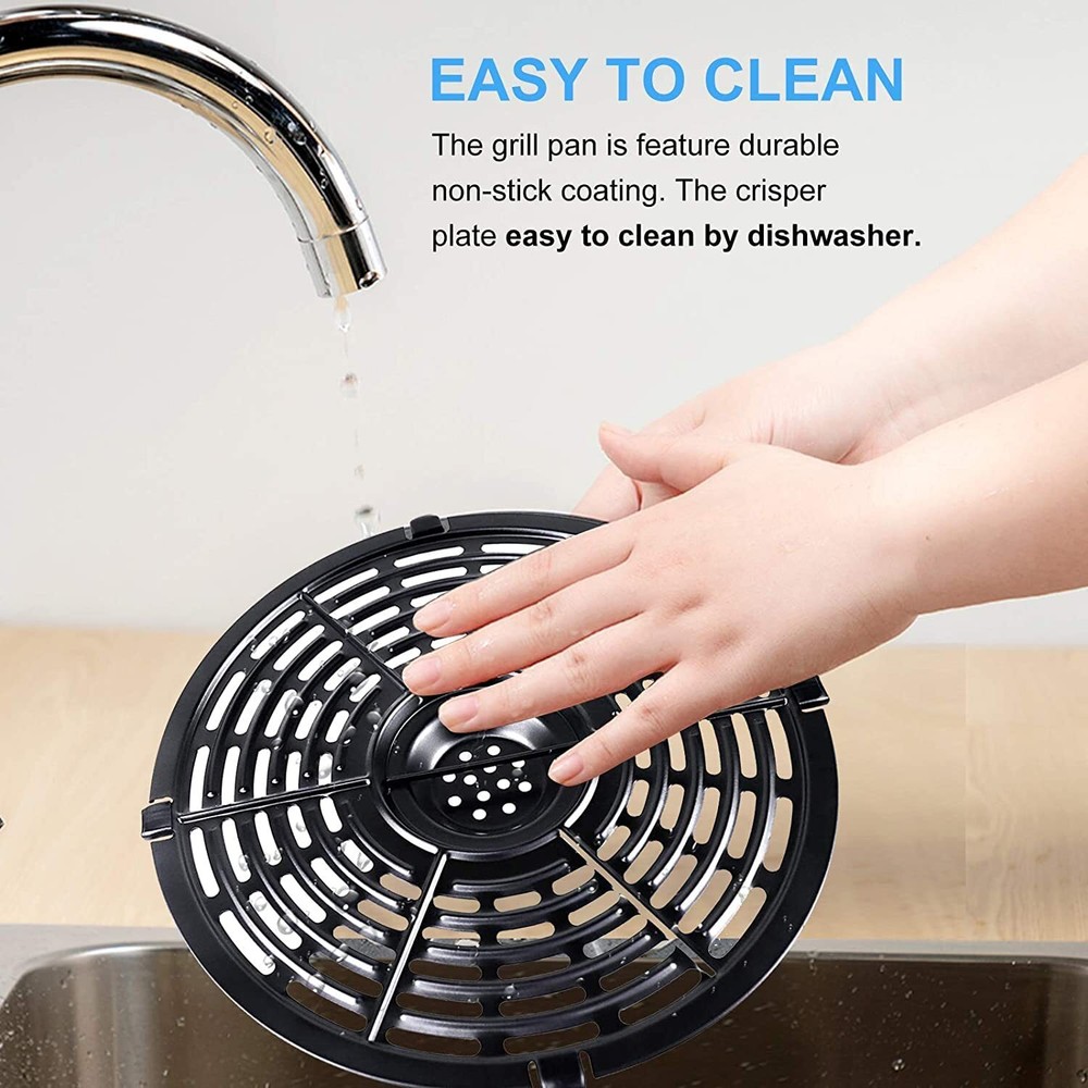 Essential Air Fryer Accessories for Chefman Turbofry 3.6 Qt 8.1-Inch Round Nonstick Model