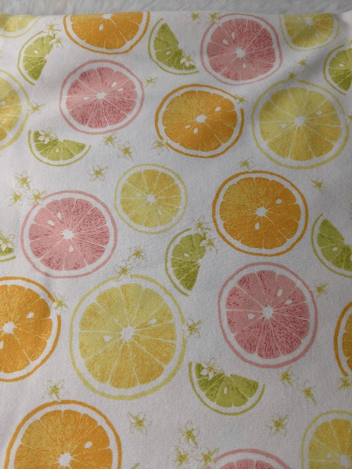 Manta Gymboree Rebanada de Verano 2002 Cítricos Naranjas Limones Limas Volantes Rosa R Foto 2 de 4