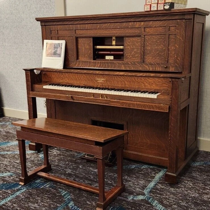 Antique upright player sale piano
