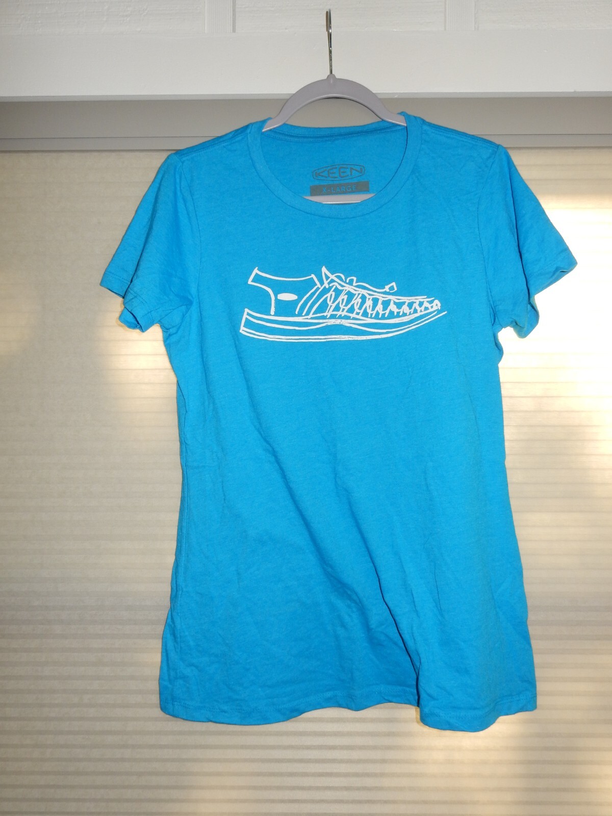 T shirt maglietta donna Keen Uneek blu logo taglia XL