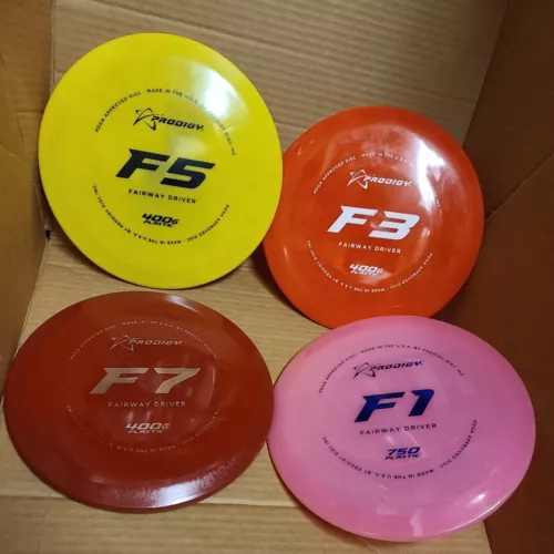 Lot of 4 New Fairway Driver Prodigy: F1, F3, F5, & F7 174-75g Made in USA 