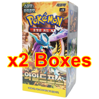 korean wild force booster box Korean) Pokemon Scarlet & Violet: Wild Force SV5K Booster Pack – A & C Games