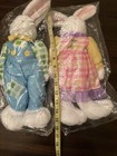 Set Of 2 Plush Bunny 15" Pink And Blue Plush Decorative Bunnies NIP Easter — photo 7
