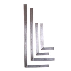 Stainlesssteel L-Équerre À Angle Carré Outil De Mesure Du Bois 25//30//50//60Cm ZH