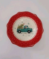 Pioneer Woman Christmas Soup Salad Bowls Tree Cheerful Rose Barn Vintage Truck
