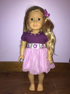 american girl purple dress