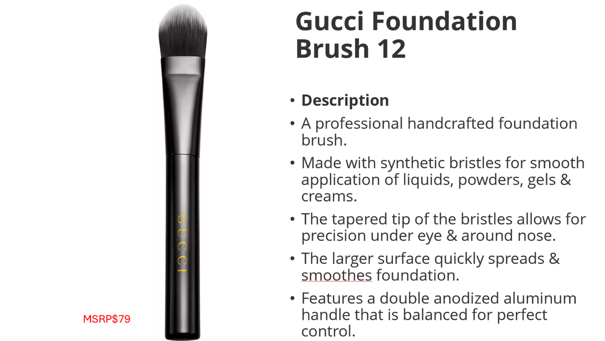 Gucci Makeup brush full set of 9 ( Limited Edition) | eBay