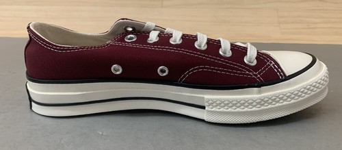 Converse Unisex Chuck 70 OX Canvas Sneaker Dark Beetroot/Egret/Black Mens Sizes - Picture 4 of 12