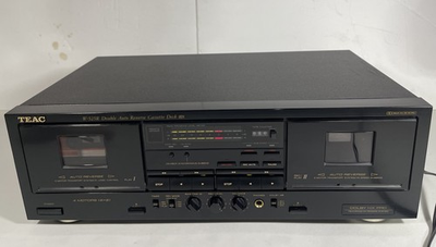#ad Teac W 525R Double Auto Reverse Cassette Deck Works Tested Clean $149.99