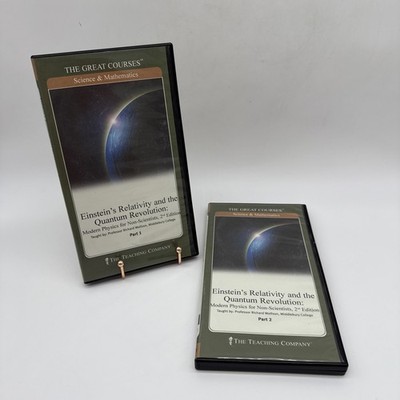 Great Courses: Einstein s Relativity & Quantum Revolution Part 1 & 2 DVD Set