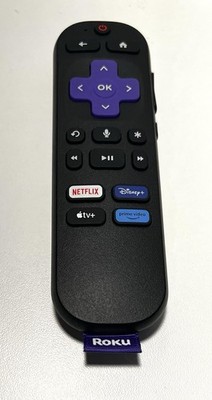 Roku Voice Remote No headphone Jack AAA Tested Open Box