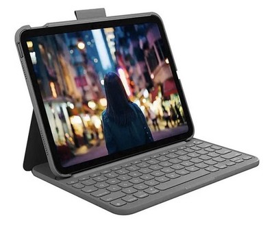 Logitech Slim Folio Keyboard Case for iPad (10th Gen) - Wireless Keyboard