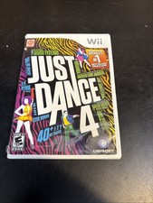 NINTENDO WII JUST DANCE 4 COMPLETE GAME WITH MANUAL