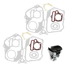 2 Pack Cylinder Gasket Kit, Chinese Engine Head Stator Clutch 125cc 54mm Bore