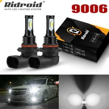RIDROID 9006 LED Headlight CSP Bulbs Conversion Kit Low-Beam Fog 6000K White