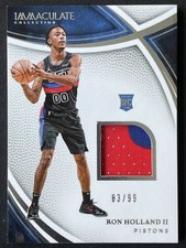 Ron Holland II 2024-25 Panini Immaculate Swatches Patch RC /99 #SWA-RON
