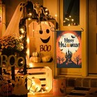 12"x18" Halloween Garden Flag Castle Bat Pumpkin Jack O Lantern Party Decoration