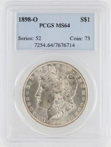 1898-O  Morgan Dollar PCGS MS64 New Orleans Minted Silver Dollar No Reserve