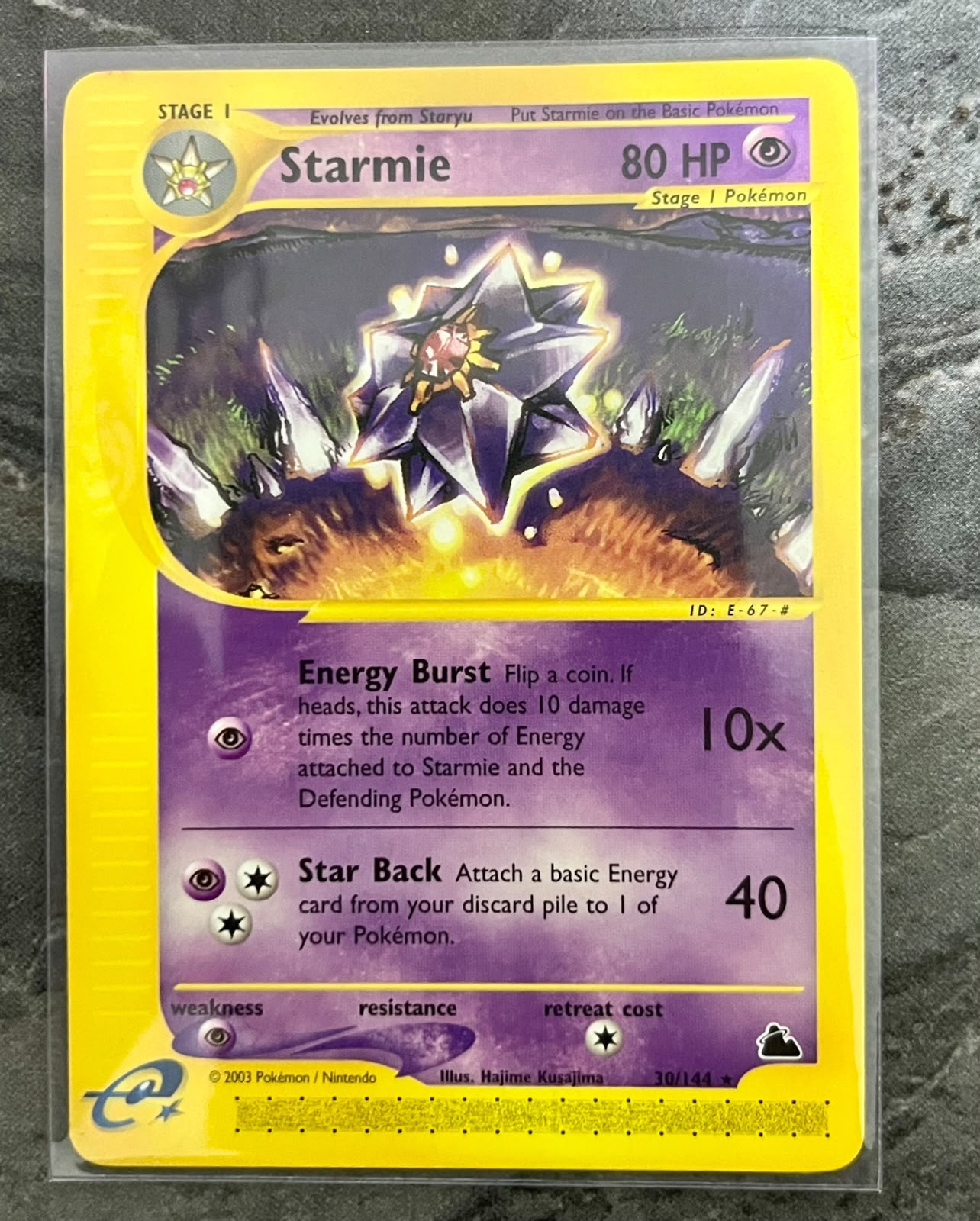 Starmie [Regular] 30/144 Pokemon Skyridge [Rare NM] WOTC
