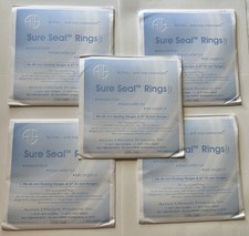 Lot Of 5 Packs Of Sure Seal Square Rings 10 Per Pack Exp 2027