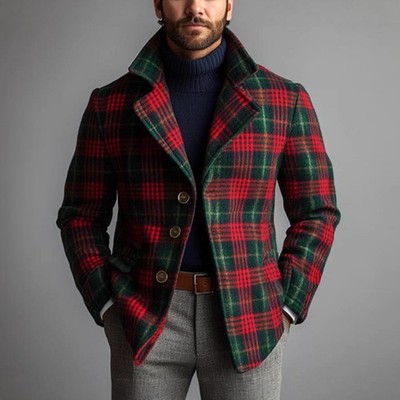 Men's Comfortable and Lightweight Casual Fashionable Striped Jacket