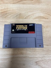 Wheel of Fortune Deluxe Super Nintendo SNES Cart Tested Nice Label