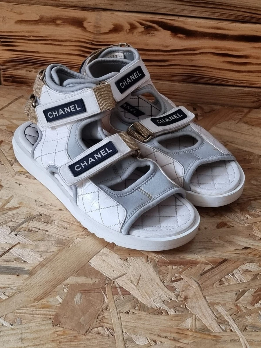 CHANEL Gray Sandals for Women for sale | eBay
