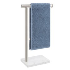 Hand Towel Holder, Hand Towel Stand for Bathroom with Marble Base, 304 Stainl.