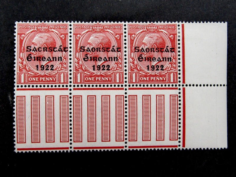 nystamps British Ireland Stamp # 45 Mint OG H/NH "SAC" For "SAO" £400 L10y2008