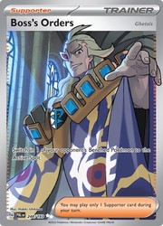 Boss's Orders (Ghetsis) 248/193 Paldea Evolved