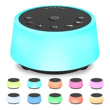 Color Noise Sound Machine - 10 Colors, 25 Soothing Sounds, 32 Volume Levels, Nig