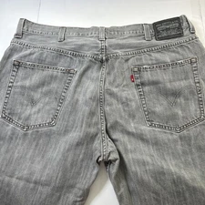 Levis 569 Jeans Men's Loose Straight Big and Tall Grey 42X30 #126
