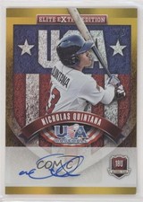 2015 Elite Extra Edition Gold Signatures 5/5 Nick Quintana Nicholas #5 Auto s3g
