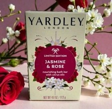 6 Yardley London JASMINE ROSE Soap LIMITED EDITION 4.0 oz w/Citrus Oils